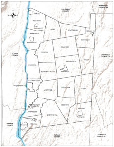 Figure 1.2: Dutchess County Municipalities – A map depicting the boundaries of Dutchess County’s 30 municipalities.