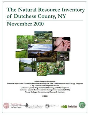 This image shows the cover paged used for Dutchess County’s 2010 NRI Update which includes several photographs taken around the County depicting local natural resources.